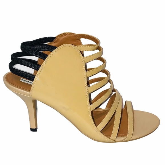 & Other Stories tan caged heel strappy back 9.5 - Picture 1 of 10